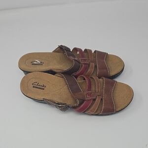 Clarks Women's Multi-Brown Sandals